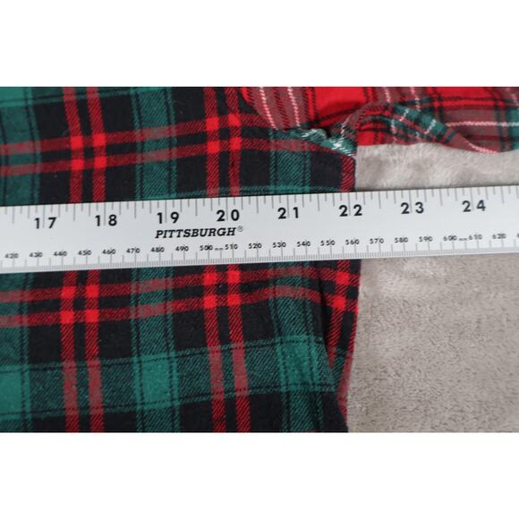 Lauren Ralph Lauren Shirt Womens XL Red Green Plaid Flannel Button Down Crest - Picture 6 of 7